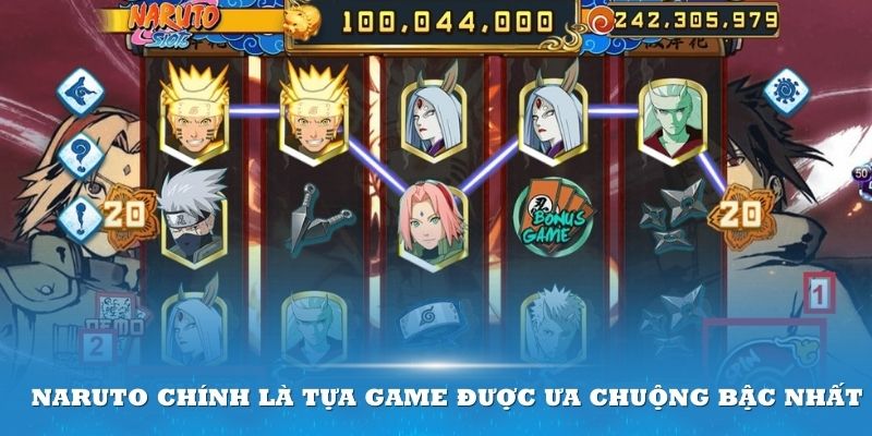 Naruto chính là tựa game được ưa chuộng bậc nhất tại nền BOA nổ hũ